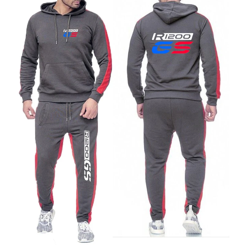 

Motorcycle GS R 1200 Men's 2025 Sportswear Casual Running Sportswear Set Fashionable Cotton Hoodie+Sweatpants Suits