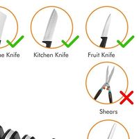 Kitchen Knife Sharpener 4 Stages 4 in 1 Diamond Coated& Fine Ceramic Rod Knife Shears and Scissors Sharpening System Tools