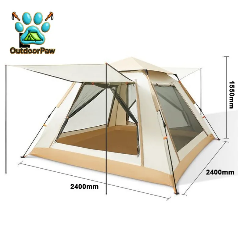 Outdoor Self-driving Travel Camping Tent Automatic Quick-opening Tent Rainproof Sunshine-proof Tent Fishing Sunshine Shelter