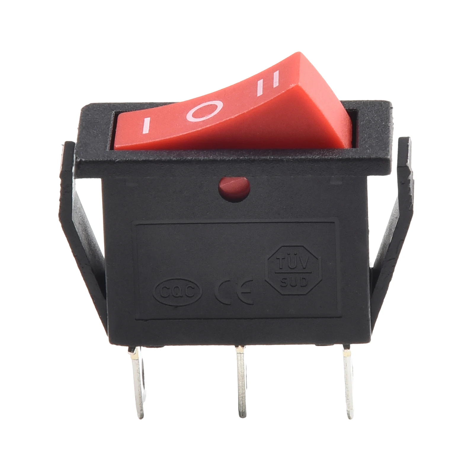 Nuevo interruptor basculante de calidad práctica, equipo eléctrico de 3 pines, Joystick de alta calidad ON-OFF-ON rojo, 1 unidad, 15A, 250V