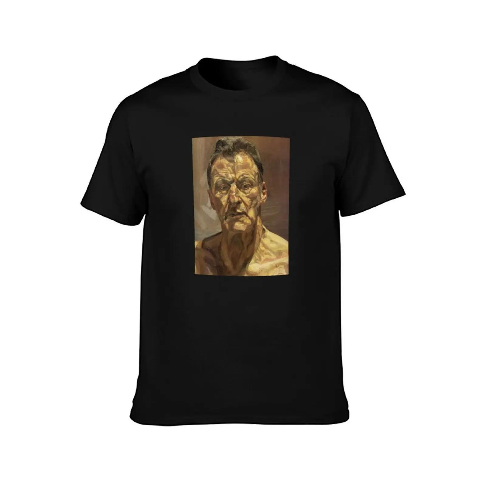 Lucian Freud Self Portrait T-Shirt Modern Style Print T-Shirt