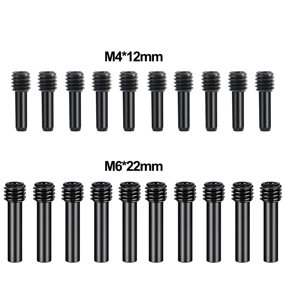 YEAHRUN 10Pcs M4 M6 Headless Hexagon Driveshaft Screw Pins for Axial SCX6 SCX10 Tamiya 1/6 1/10 RC Crawler Car Parts