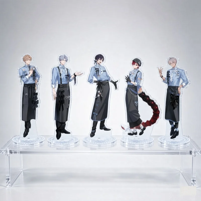 Toxic-a-Holic Anime Acrylic Stand Model Figure Cosplay Plate Holder Topper Birthday Fans Keychain Desk Decor Plate Gift