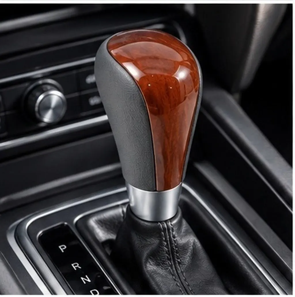 Automatic Gear Shifter Knob PU ABS Material Ergonomic Luxury Design Smooth Shifting Feel No Tools Needed Car Gear Shifting Head