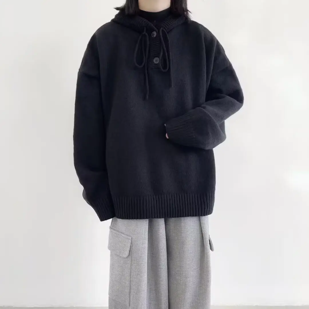 

American College Sle Men's Knitted Sweater Set with Hat Autumn Winter High Sensation Men's Knitwear One Set Matching