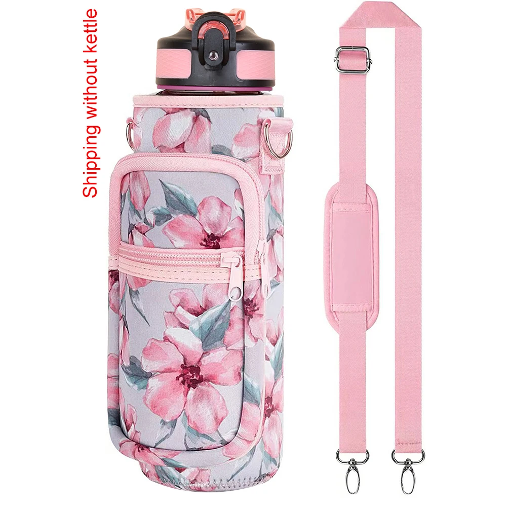 1000ML rękaw na butelkę wody etui na telefon komórkowy uchwyt na termos butelka sportowa etui z regulowanym paskiem izolowane sakwa na wodę
