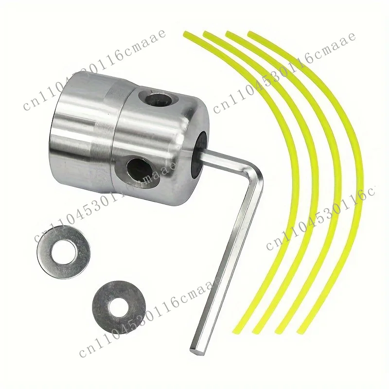 Lawn mower bright aluminum column head cylindrical head accessories nylon rope garden hardware tools