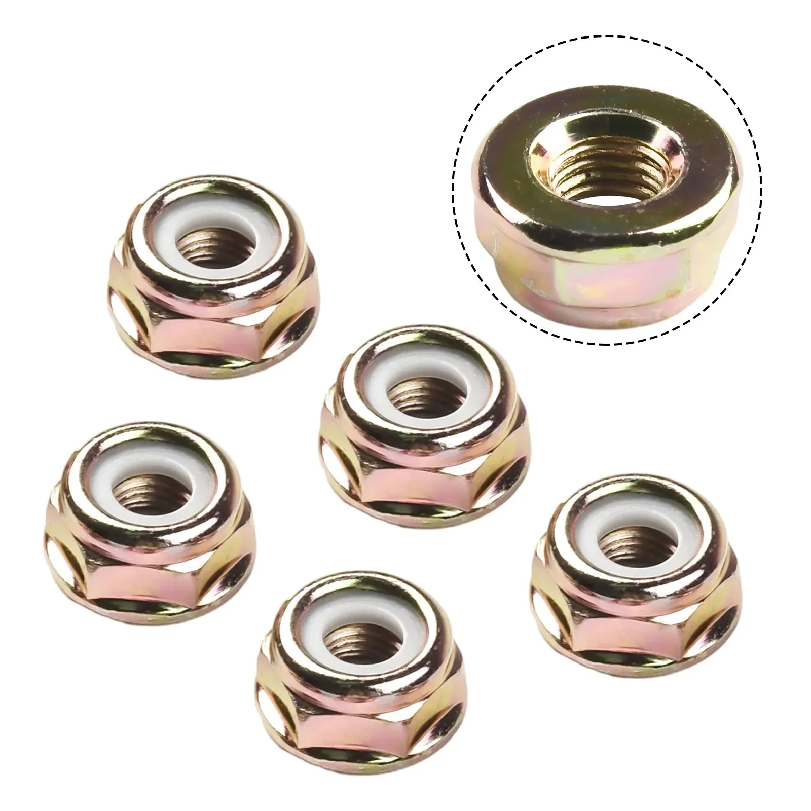 Cortadores de Grama Gear Case Spare Parts Nuts Trimmer Brush Cutter M10 x 1.25 Mão Esquerda Thread Blade Nut Ferramentas de Aparamento Pcs