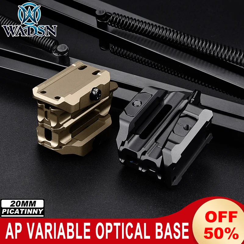 

Wadsn Tactical Red Dot Sight Variable Optical Metal Bracket T1T2 Aiming Magnifier Removable Riser Metal Base Hunting Accessories