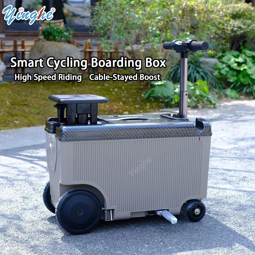 

Electric Trolley Case Cleared To Board USB Charging TSA Customs Lock 20 Inch Electric Suitcase Luggage Small Scooter Suitcase