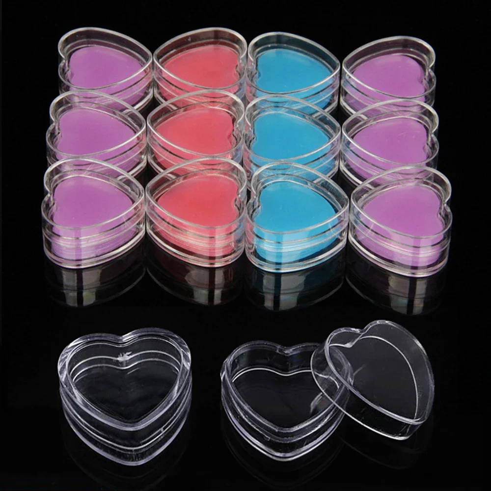 DIY Diamond Painting Glue Heart-Shape Storage Box Wax Mud Diamond Embroidery Tool Cross Stitch Accessories Kit