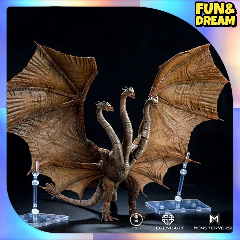 

Original Hiya Godzilla Anime Figure King Ghidorah Action Figure moveable Joint Exquisite Collectible Decoration Christmas Gift