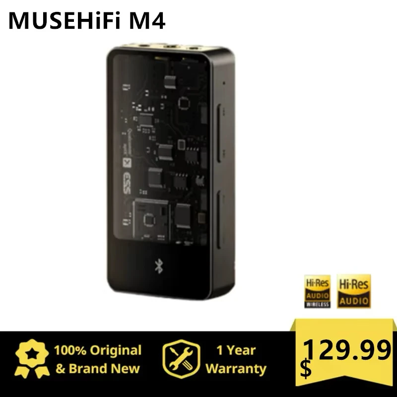 MUSEHiFi M4 Portable Bluetooth USB DAC/AMP Flagship ES9038Q2M Chip Headphone Amplifier Audio Decoder Dongle 3.5+4.4+2.5mm