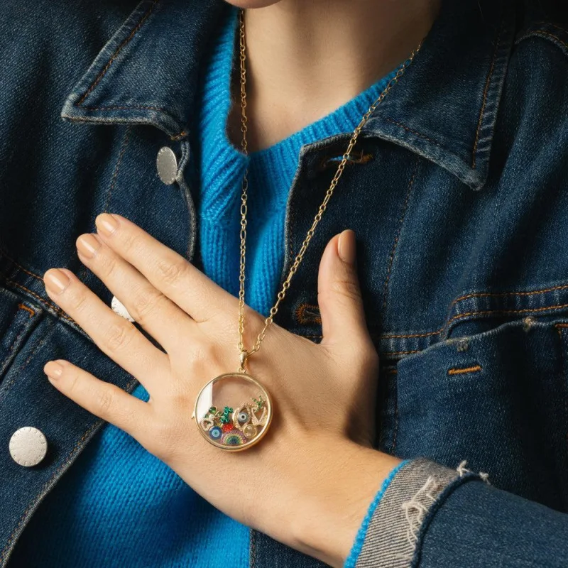 

Крошечное сердце, стеклянное фотомедальон, ожерелье, открывающийся полый кулон, прозрачное золото, сделай сам, счастливый Шарм, ювелирное ожерелье для женщин, подарки