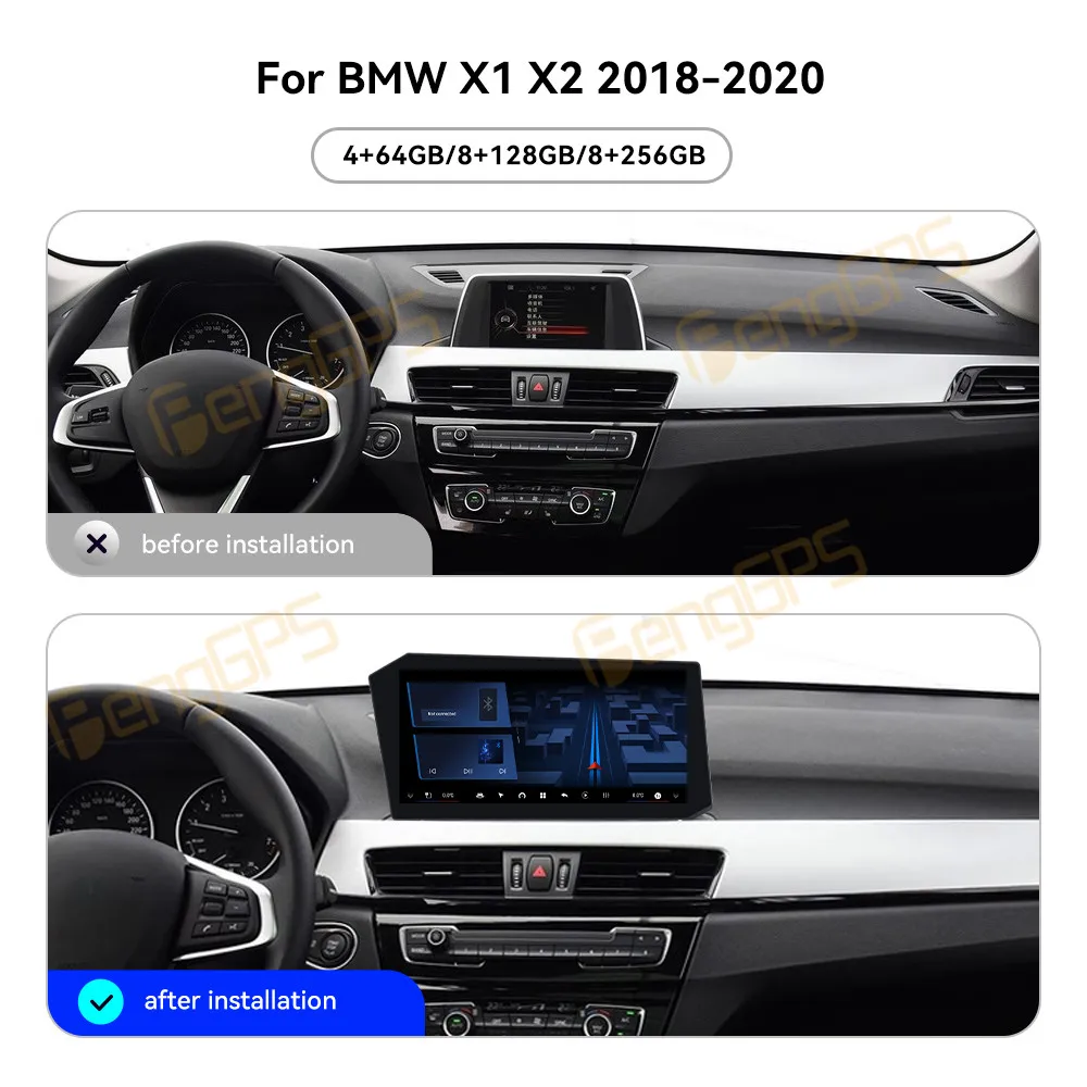 

12.9 Inch Android 14 CarPlay Car Radio For BMW X1 X2 2018-2020 Touch Screen Multimedia Player GPS Navigation Head Unit DSP BT