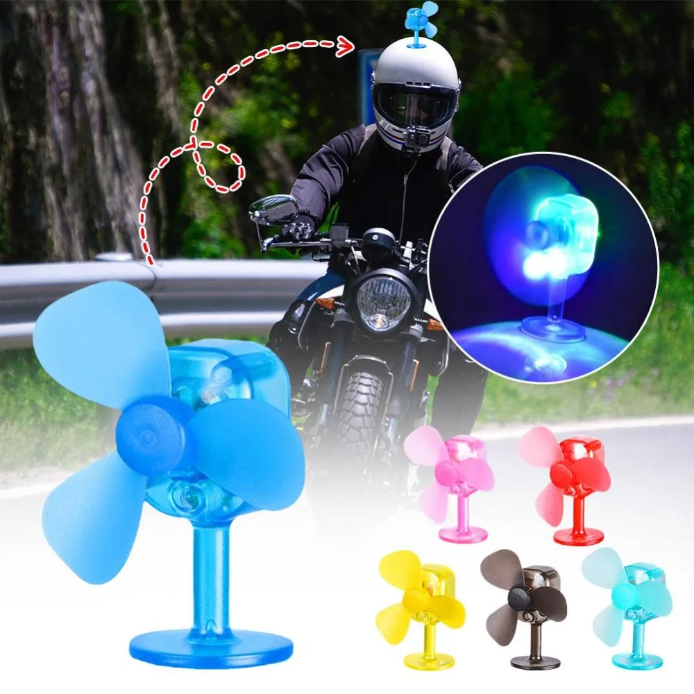 Portable PP Helmet Bamboo Dragonfly Cute Design Self Adhesive Propeller Suction Cup Wind-powered Luminous Helmet Accessories