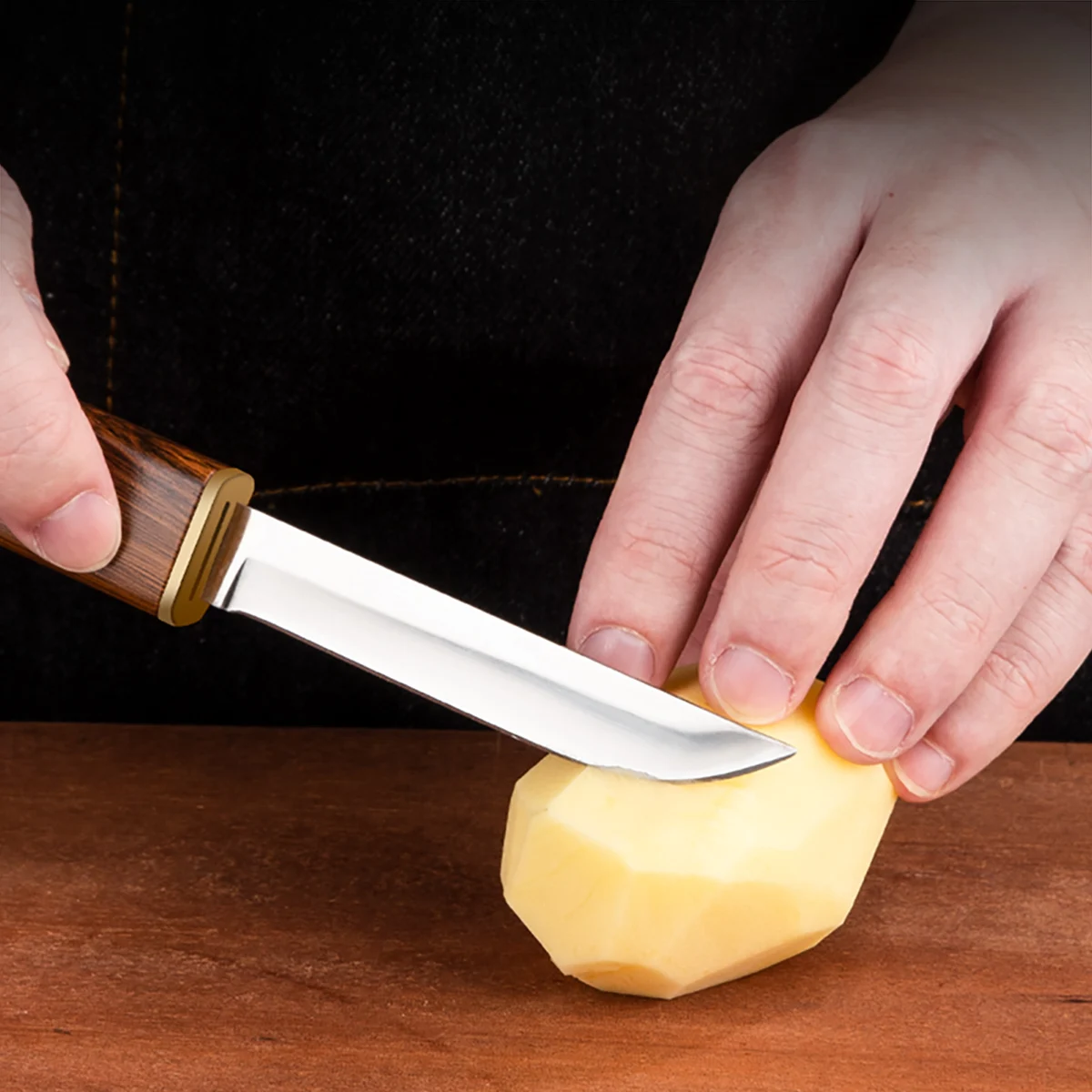 New 2-in-1 High-End Double Edge Knife-Multi-Functional Fruit Knife Steel Ultra Sharp Portable Small Knife for Fruit&Cooking