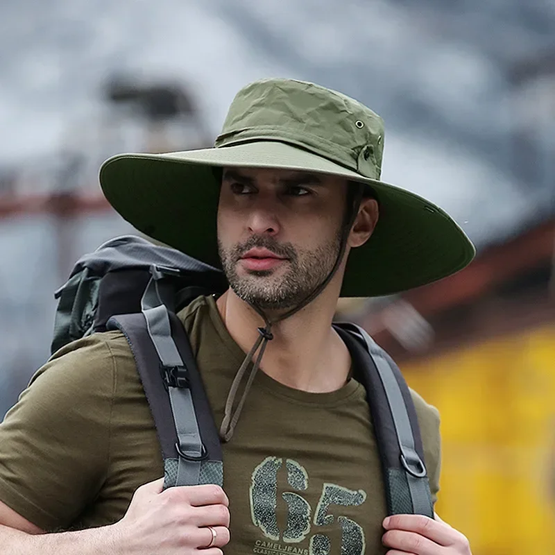 Outdoor Bergbeklimmen Vizier Western Cowboy Hoed Vrouw Kan Japanse Vissershoed Mannelijke Zomer Wandeltocht Big Kroonlijst Ha