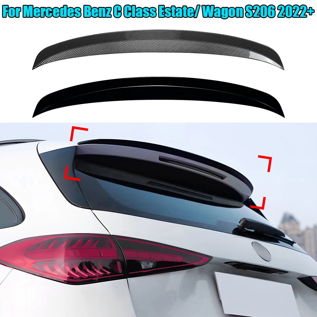 

For Mercedes Benz C Class Estate/ Wagon S206 2022+ Car Tail Tailgate Splitter Trunk Roof Wind Spoiler Rear Wing Spoilers