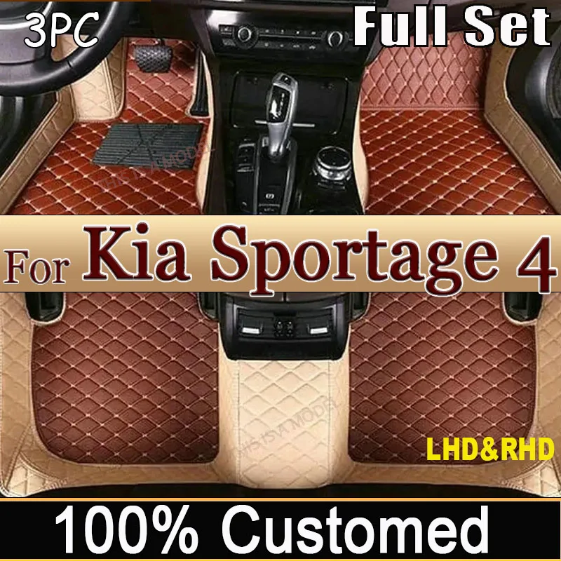 

Custom Made Leather Car Floor Mats For Kia Sportage 4 nq5 2022 Interior Details Carpets Rugs Foot Pads Accessories