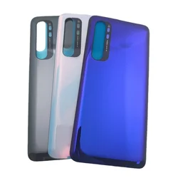 Cubierta de batería trasera para Xiaomi Mi Note 10 Lite M2002F4LG, carcasa de cristal para Mi Note 10 Lite, 6,47