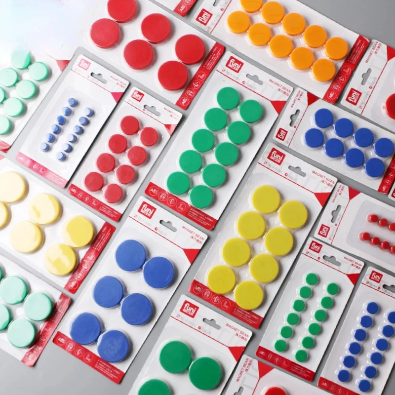 

White Board Magnetic Buckle Strong Magnet Suction Buckle Black Board Magnet Colored Digital Magnetic Buckle Refrigerator Sticker