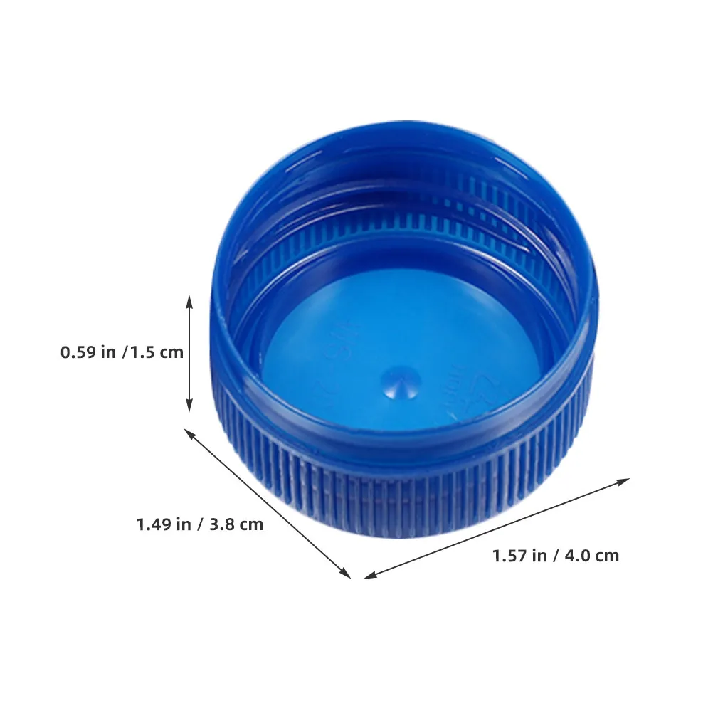 100Pcs Plastic Bottle Lids Universal Fit for Water Bottles Drinks Containers Projects Leakproof Sealing Caps Large