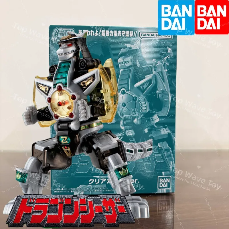 

New Stock Bandai Original Mighty Morphin Power Rangers SMP SUPER MINIPLA DRAGONCAESAR Combine CLEAR COLOR Anime Figure Toys