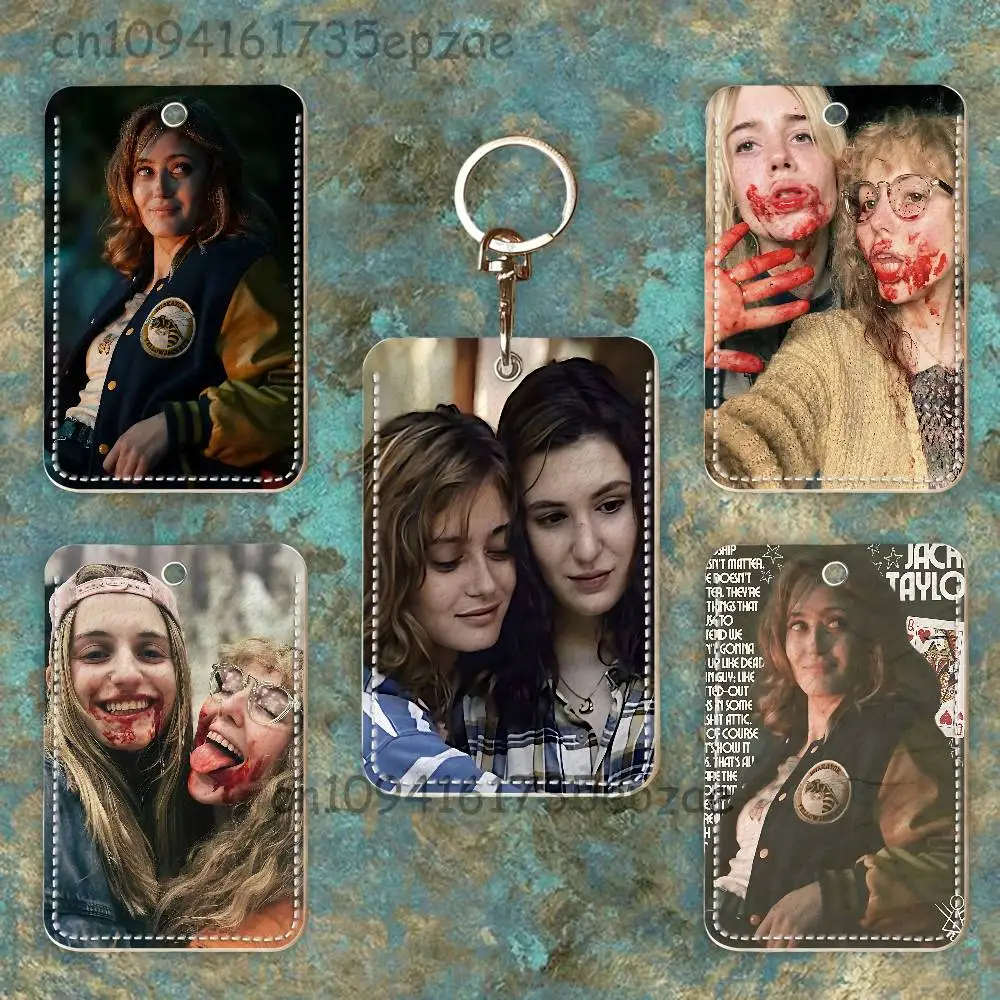 

Y-Yellowjackets E-Ella P-Purnell Premium PU Leather Card Holder Card Case with Metal Carabiner,Customizable Design for Daily Use