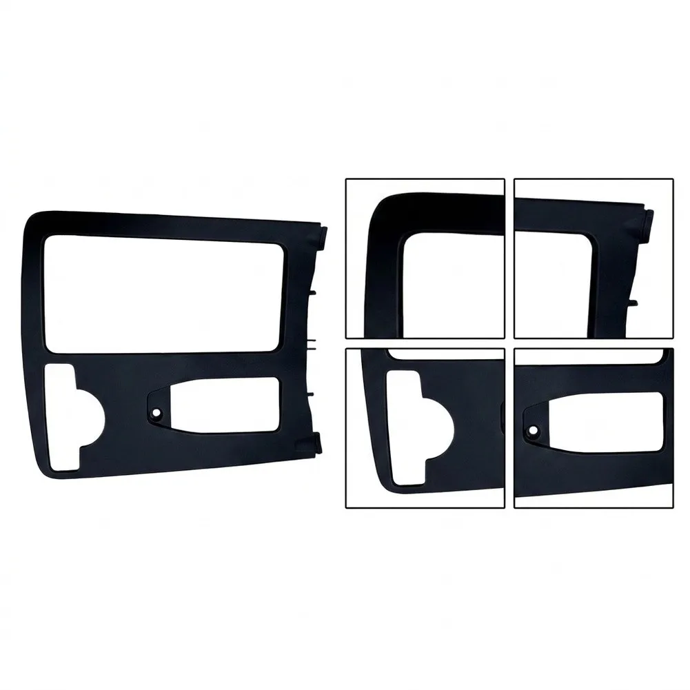 For Interior Restoration Matte Black Cup Holder Panel Cover Premium-grade Plastic Wear-resistant Material Matte Black Finish