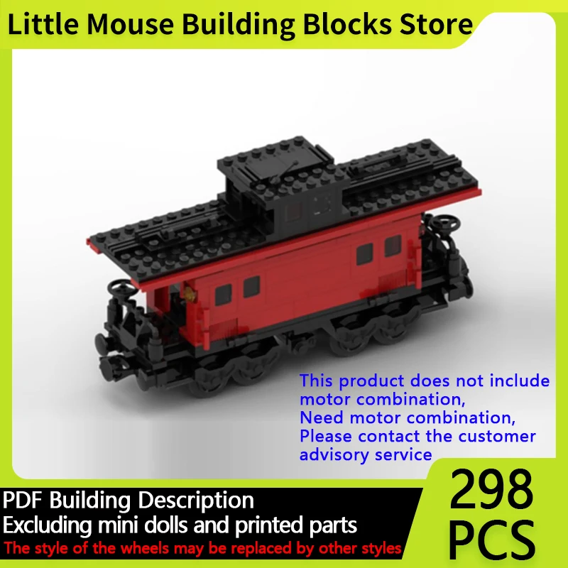 

City Car Model MOC Building Bricks Railway Train Rear Carriage Modular Technology Gifts Holiday Assemble Children Toys Suit