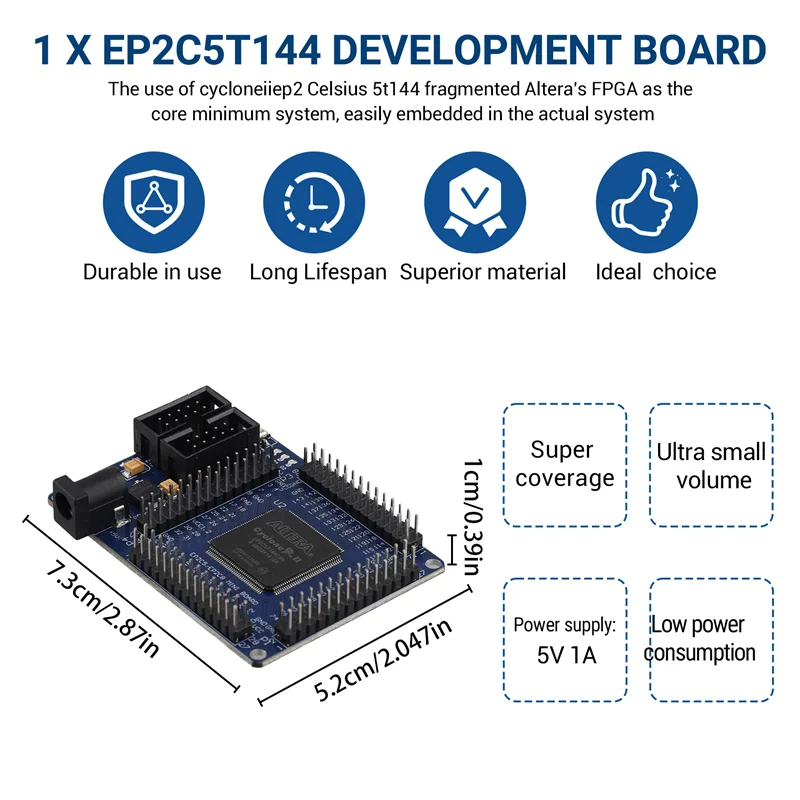 

A41T для ALTERA FPGA Cyslonell EP2C5T144 минимальная плата для обучения системы, мини-плата