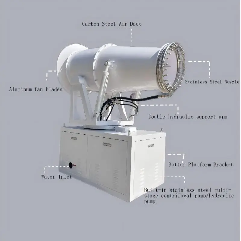 50m Agricultural Mist Cannon Sprayer High Productivity Irrigation and Pesticide Equipment for Farm and Retail Industries