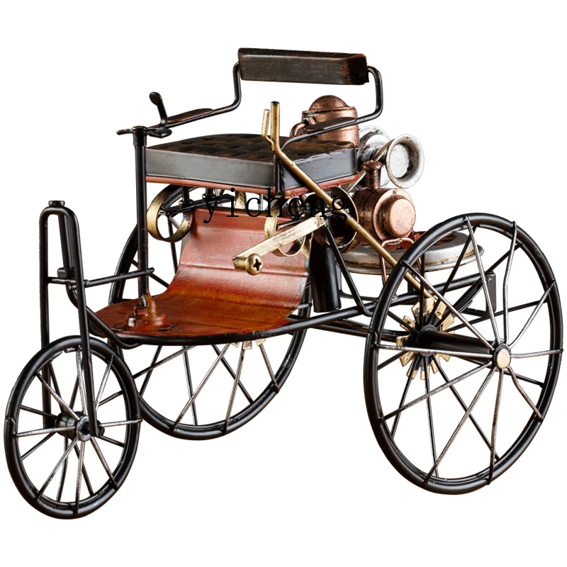 

ZK Retro Creative Vintage Car Ornament Iron Art Model Home Living Room Study Decoration