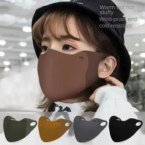 새로운 통기성 따뜻한 마스크 Traceless Anti Pollen 방풍 및 감기 방지 페이스 마스크 따뜻한 페이스 베일 나들이