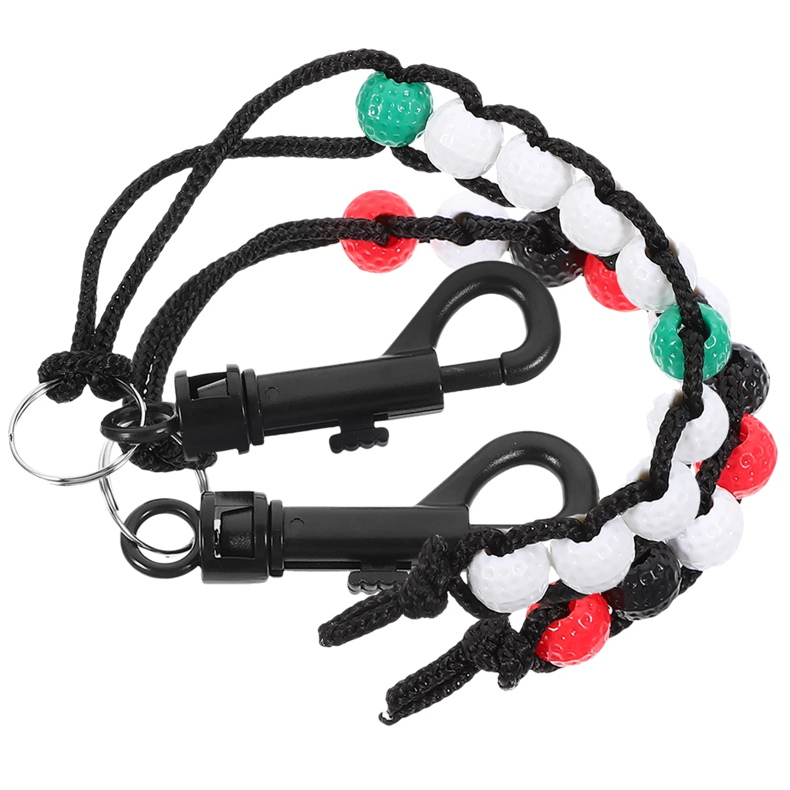 

2 Pcs Golf Counter Bead Score Counting Device Outdoor Beaded Golfs Abs Beads Putting Man Equipment
