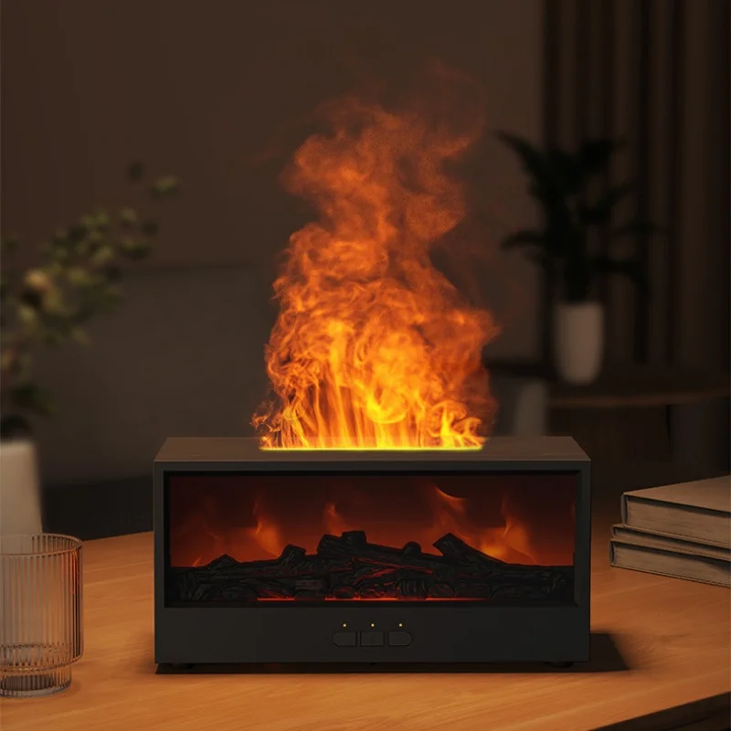 LED Light Remote Control Creative Gift Fireplace Aromatherapy Machine Air Humidifier Aromatic Essential Oil Diffuser image 2
