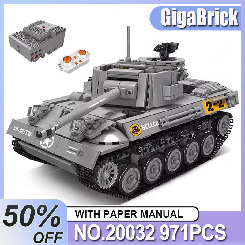 

Mould King 20032 M18 Hellcat Tank Destroyer Building Blocks Educational Bricks Creative DIY Toys Christmas Birthday Gifts