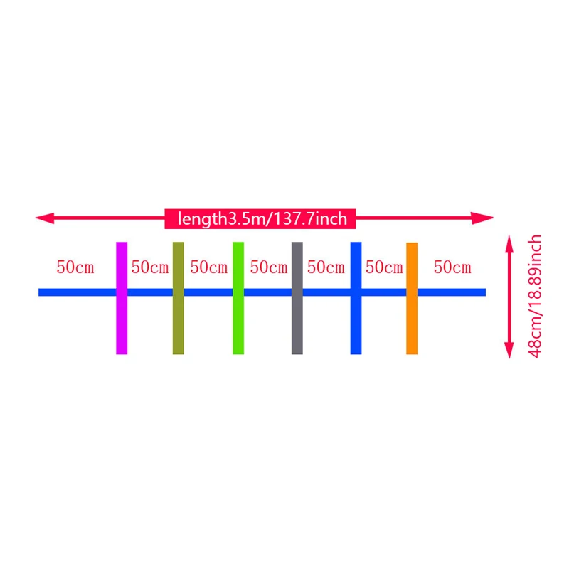 어린이 워킹 로프, 유아 워킹 로프 지지대, 어린이 12 명, 성인 2 명, 학교 야외 어린이 교사용