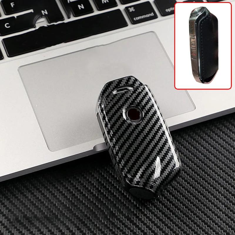 Carbon car key case For Kia Sorento MQ4 NQ5 Sportage Soul Telluride Cerato K5 K8 K900 Stinger Kawa K7 Premium Carnival Seltos EV