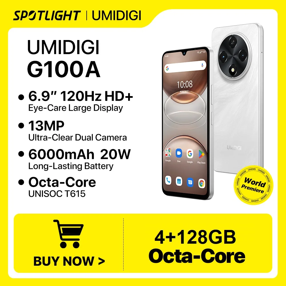 [World Premiere]UMIDIGI G100A Android 14 Octa core 6.9