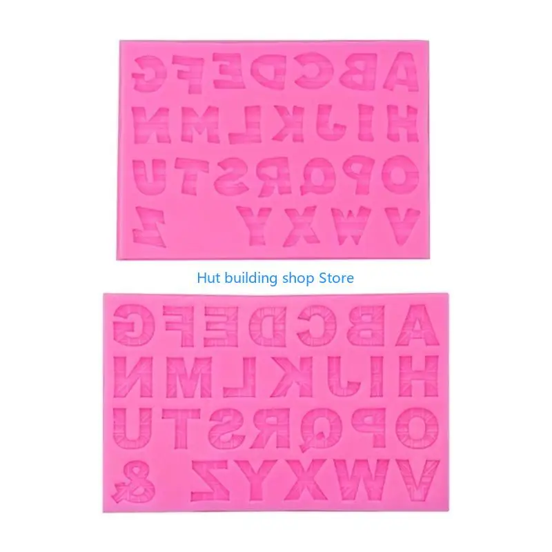

T21C Striped Letters Silicone Mold Chocolate Candy Mold for Diy Dessert Ice Block Mold Handmade Cupcake Decor Baking Tool