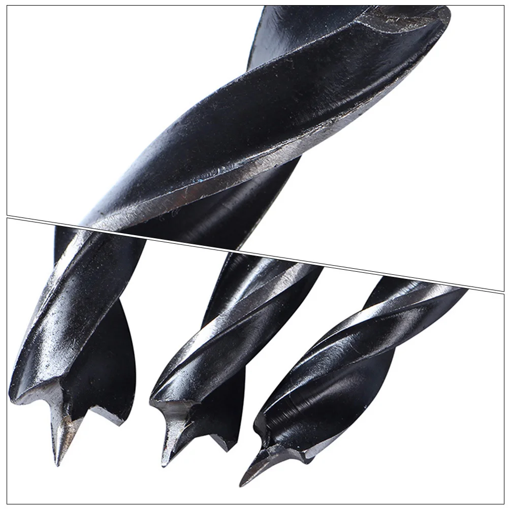 1Set Woodworking Drill Bit Hardwood Steel Extra Long Body Stable Balance Long Drill Bits for Wood PVC Plastic Rubber
