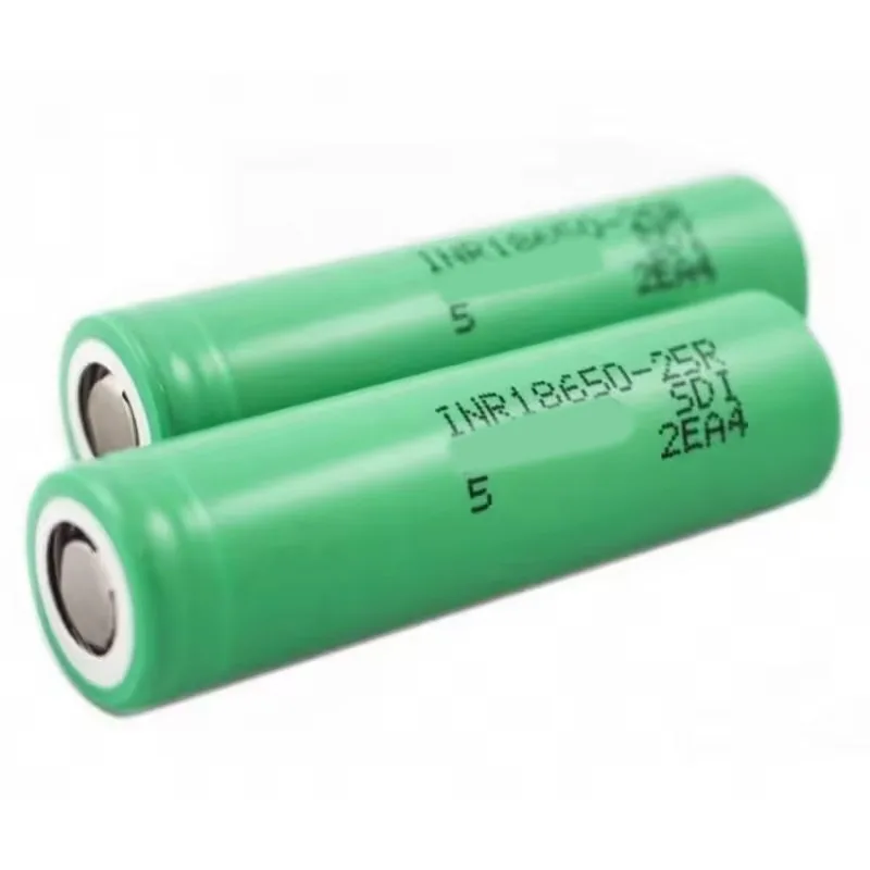 High Quality 25R INR 18650 Battery Rechargeable Li ion Battery 2500mah 20A 3.6V Flat Top 18650 Batteries For Flashlights Camera