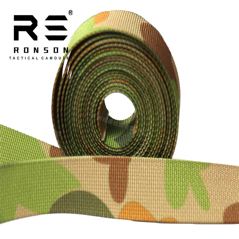 

Tactical Nylon Strap Webbing Australia camo 25mm Webbing Camouflage for Outdoor Backpack 25mm Sports Shoes Dog Shoes Printed