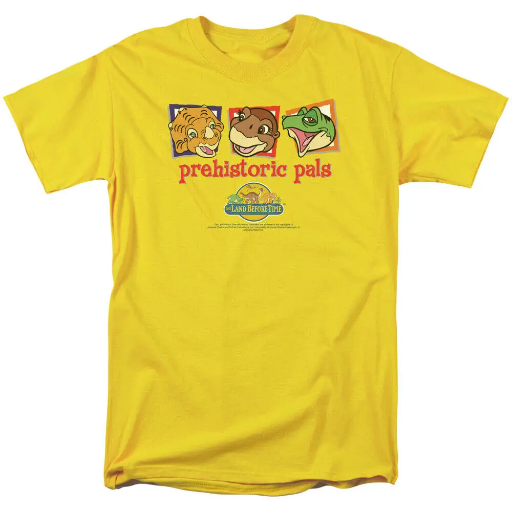 Land Before Time Prehistoric Pals T Shirt Mens Licensed Movie Ducky Yellow