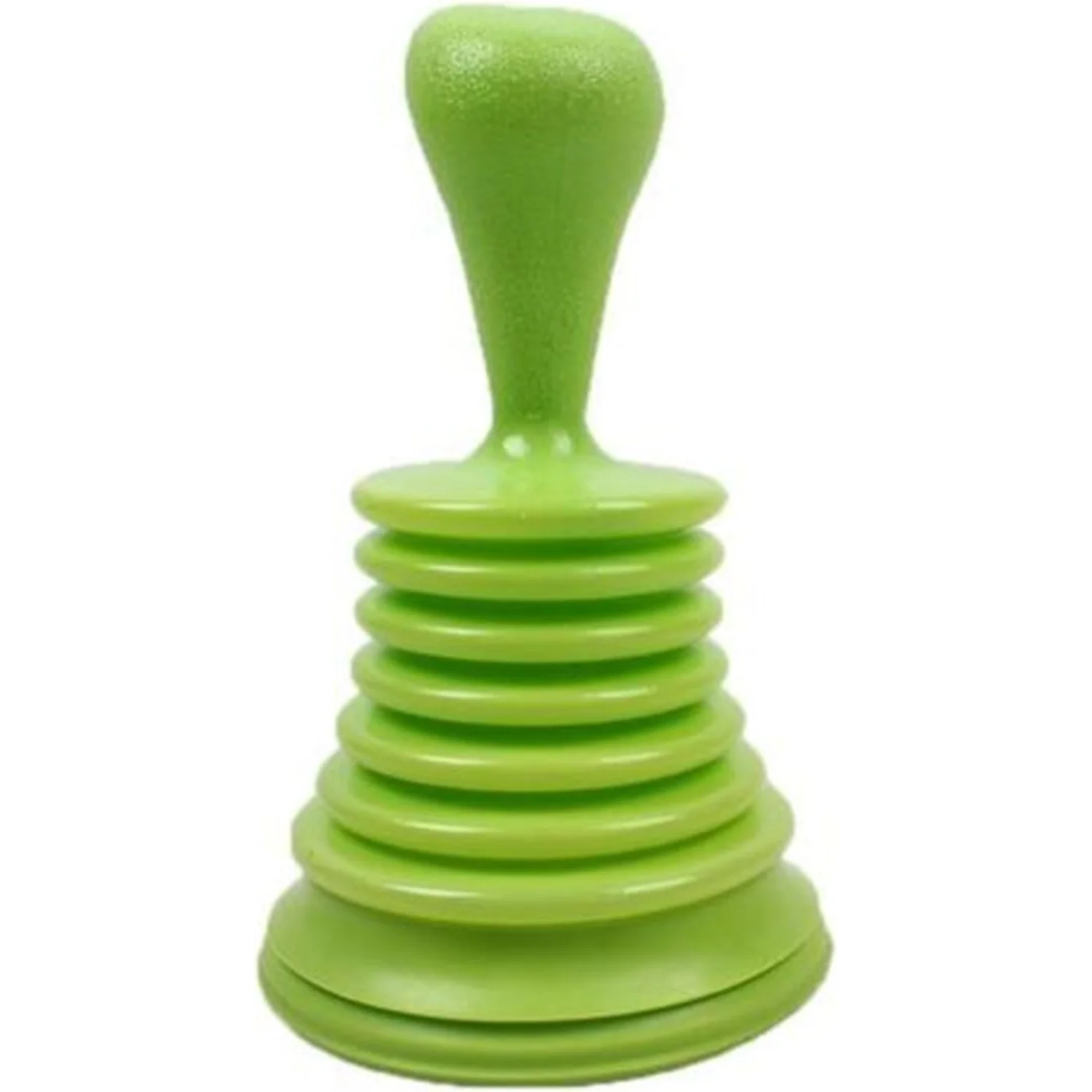 Kitchen Bathroom Toilet Drain Sink Plunger Plumber Helper Unblock (Green)