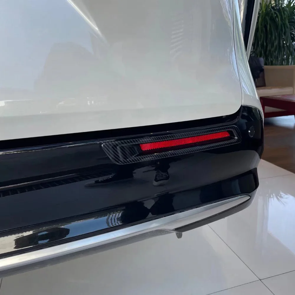 Rear Fog Light Lamp Frame Trim Covers Decoration Car Eyebrow Exterior Accessories Stickers 2Pcs For Toyota Sienna 2021 2022 2023 - view 3