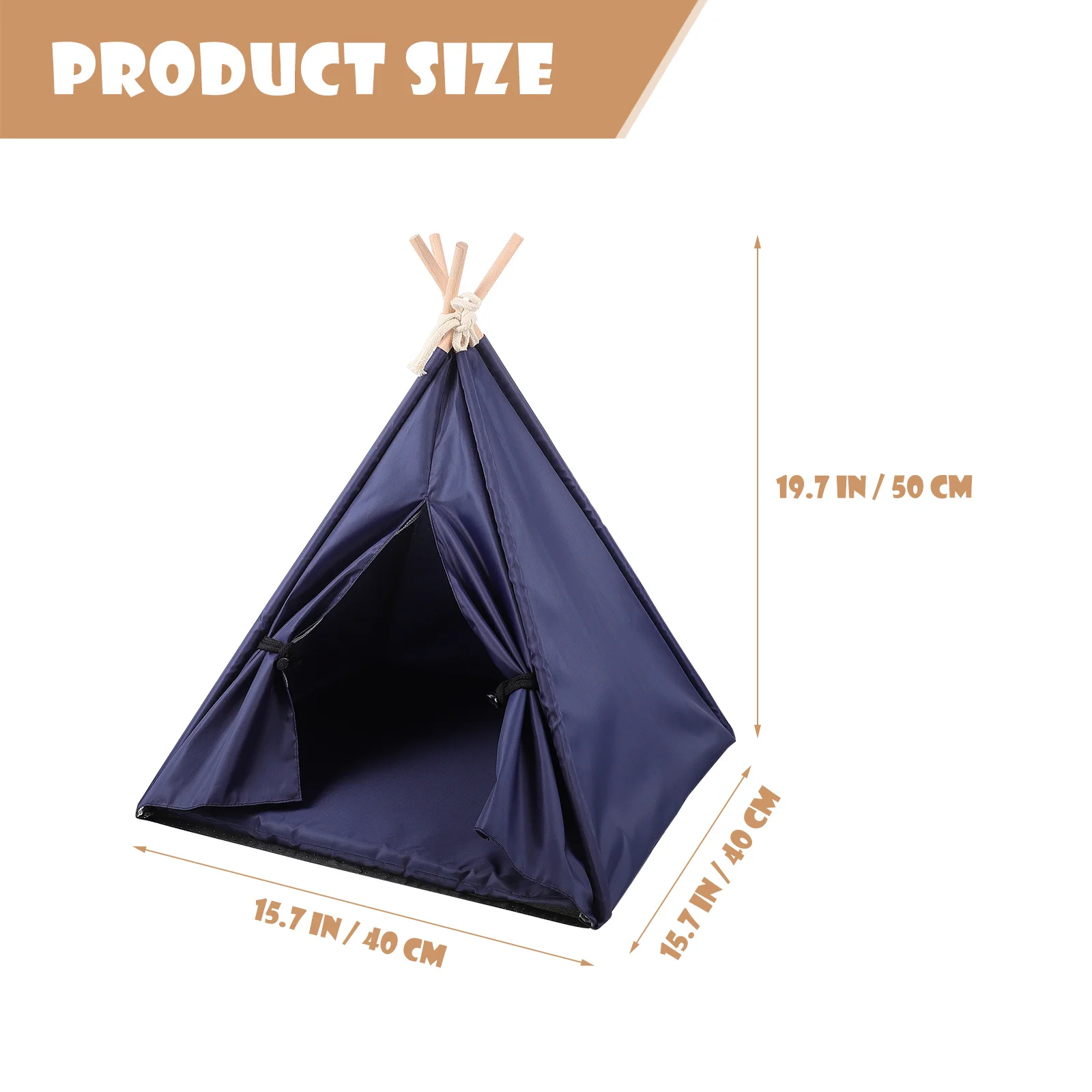 Tienda para mascotas de tela Oxford, tipi impermeable para perros, casa para interiores, tienda para perros lavable, cama para dormir para gatos, tipi para mascotas de tela Oxford
