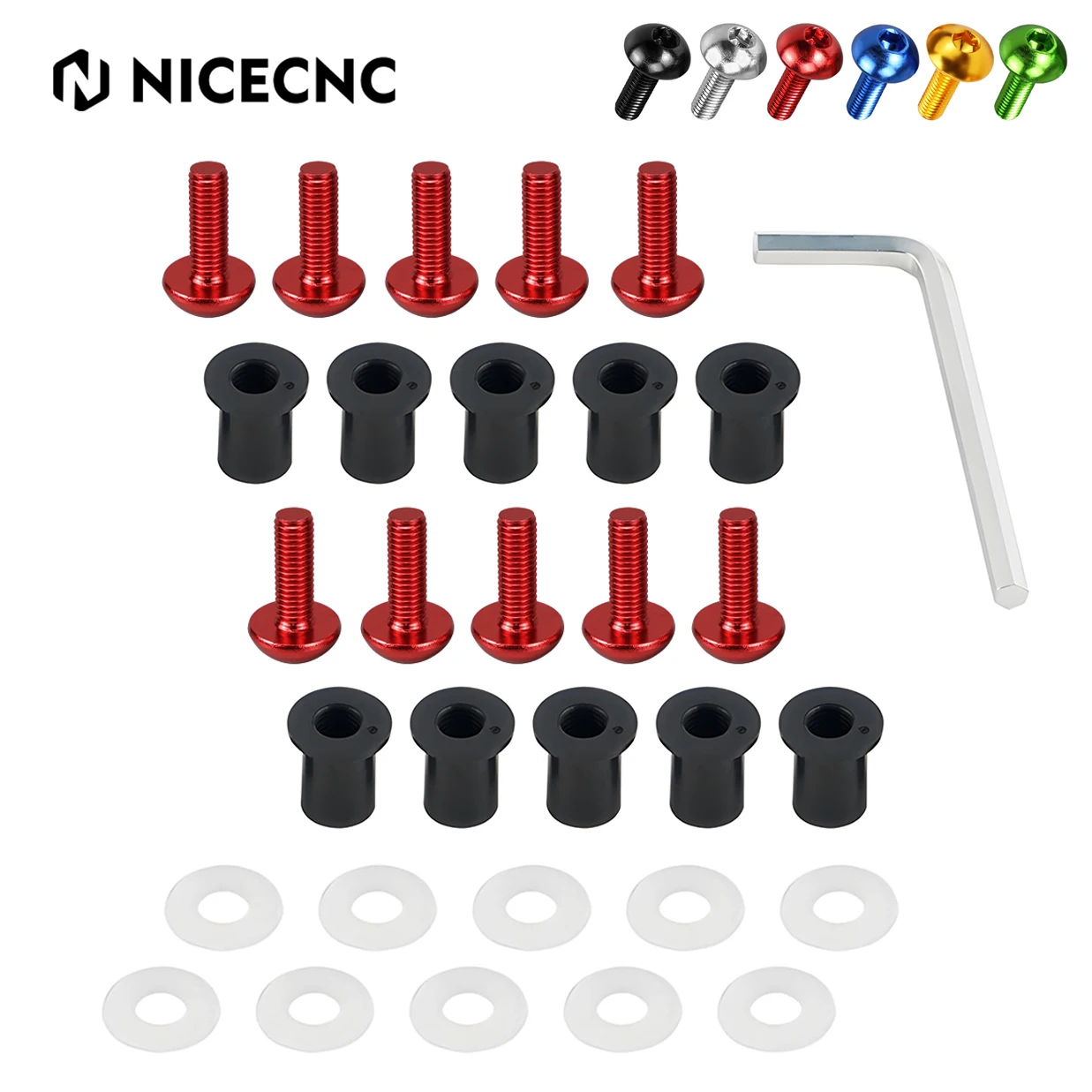 Motorcycle Bodywork Fairing Windshield M5 Bolts Wellnuts for Honda CBR600RR CBR1000RR 2005 2006 2007 2009 2010 2011 2012 2013
